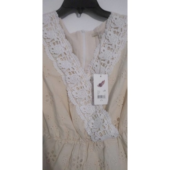 Chelsea & Violet girl  dress with lace front skin color Size S NWT - Picture 2 of 10